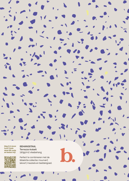 Terrazzo Kobalt behangstaal