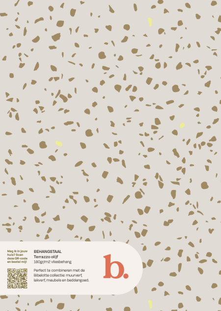 Terrazzo Olijf behangstaal