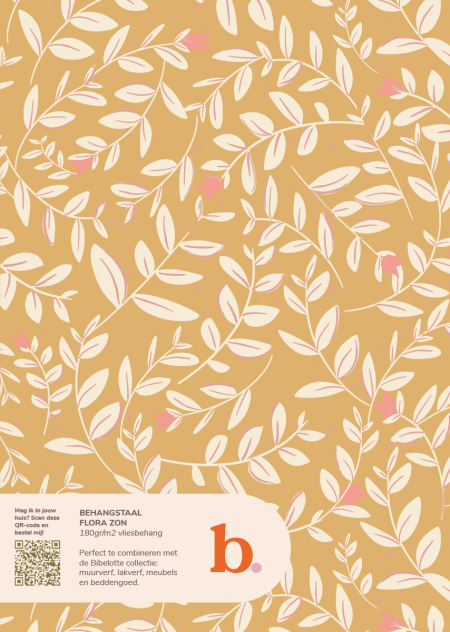 Flora zon behangstaal