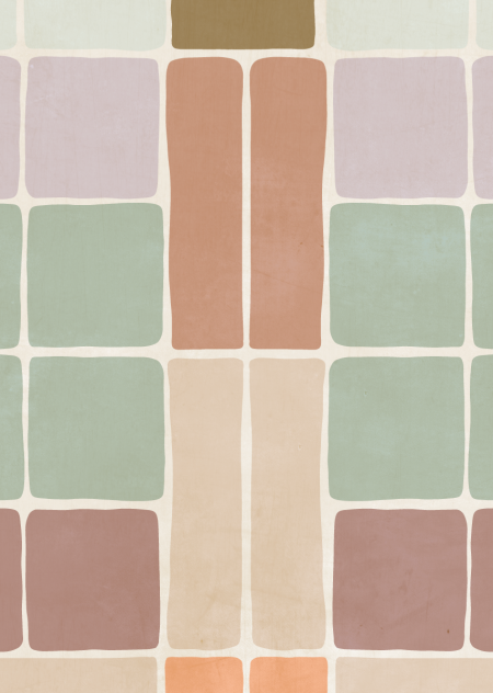 Behang Patchwork blush