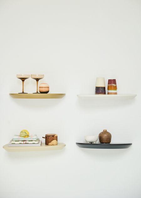 Zwevende plank Alvar moon - inktzwart