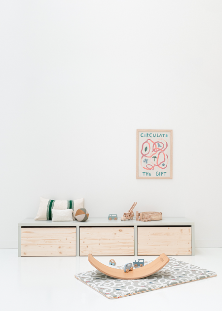 Opbergmeubel Eldar XL - kiezel 