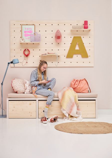 Opbergmeubel Eldar M - nude 