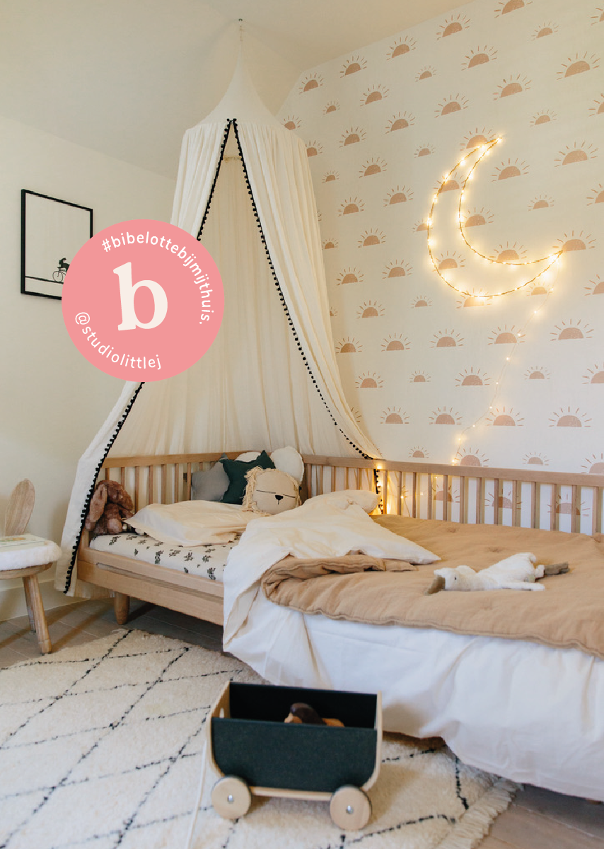 Behang Ochtendgloren roze - Studio Little J